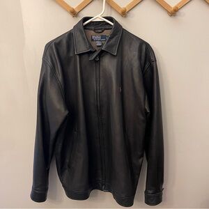 Ralph Lauren Men's Black Leather Jacket